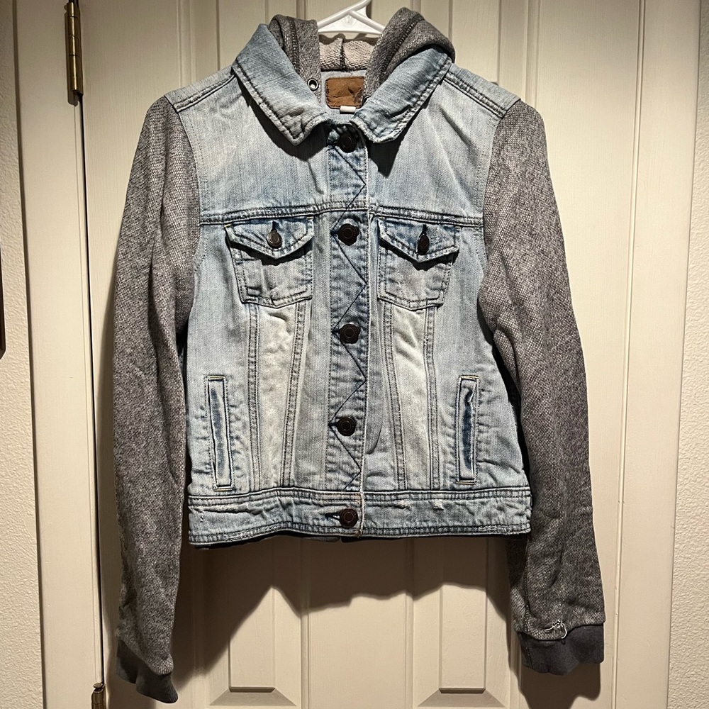 American Eagle denim hoodie